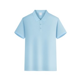 SKP219 design 200g ice mercerized cotton solid color lapel short-sleeved custom men's and women's POLO shirts custom lapel micro-elastic thread cuffs solid color CF-W03-601 SKP219 design 200g ice mercerized cotton solid color lapel short-sleeved custom men's and women's POLO shirts custom lapel micro-elastic thread cuffs solid color CF-W03-601